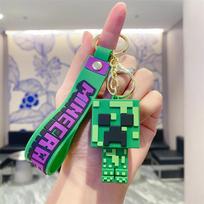 Žaidimo Minecraft raktų pakabukas, kūrybiškas animacinis pakabukas, žaidimo atributika, mažas dovanų elementas blue