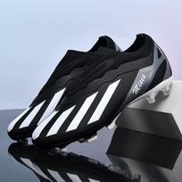 Nauji Vyriški Futbolo Batai Su Dygliukais Lauko Sporto Treniruotėms Kvėpuojantys Futbolo Batai Ilgi Dygliukai FG Berniukams Neslystantys Varžyboms Patogūs 39 black