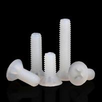 Juodi Balto PA66 Nailono Įleidžiama Galvute Varžtai M2 M2.5 M3 M4 M5 M6 M8 Plastikiniai Phillips Plokščia Galvute Varžtai Varžtai M5-20pcs&40mm balta