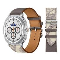 Odinė apyrankė Samsung Galaxy Watch 8 Classic 46mm apyrankė / Ultra 2025 47mm 44mm 40mm riešo dirželis Correa apyrankė Galaxy Watch priedai Galaxy Watch Ultra 2025 brown