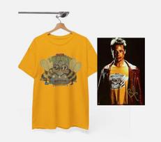 KARŠTAis Sveikas Bėra T-shirt, Tyler Durden Marškinėliai, Fight Club Marškinėliai, Brad Pitt Unisex Unisex T-shirt XXXL orange
