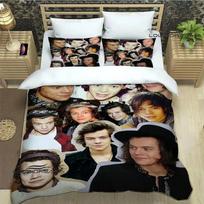 Dainininkas H-Harry-Styles Patalynės Komplektai Išskirtinis Lovos Reikmenų Rinkinys Užvalkalas Ant Antklodės Antklodės Rinkinys Patalynės Rinkinys Prabangi Gimtadienio Dovana 180*220cm 3pcs