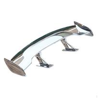Compact Car Spoiler Wing for All Models - Easy to Install Silver gray