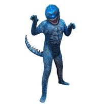 Godzilos Prieš King Kongą Cosplay Kostiumas Vaikams Dinozauras Monstras Helovino Kombinezonai + Galvos Apdangalas Animacinis Fantazija Karnavalo Rekvizitas Dovana 140cm blue
