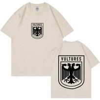Reperio Kanye West Vultures albumo logotipas T-shirt vyrams moterims Hip Hop Punk Gothic T-shirts 100% medvilnės Oversized T-shirt Streetwear M white