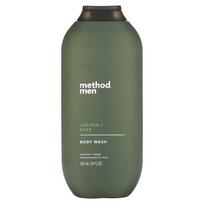 Method, vyrai, kūno prausiklis, kadagiai ir šalavijai, 18 fl unc (532 ml) gray