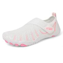 Neslystančios Aqua Batai Unisex Kvėpuojantys Minkštas Padas Vaikščiojimo Basenai Greitai Džiūstantys Lengvi Vandens Avalynė Nardymui Kanjoningui Žvejybai 39 white