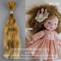 witdiy/23-26cm/moherio lėlės plaukai/organiški plaukai/moherio plaukų sruogos/Schengen plaukai/atgimusios lėlės perukas/Blythe plaukai/moherio perukas wavy hair 10g