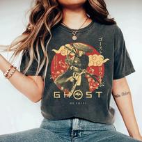 Ghost of Yotei Shirt Atsu Japan Tee Lord Saito Graphic Crew Neck Short Sleeve Shirt Unisex Unisex Women AllSeason S brown