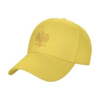 Lenkijos erelis Polska Lenkija Unisex moteriška beisbolo kepurė - Reguliuojama klasikinė vienspalvė kepurė Juoda Adjustable brown