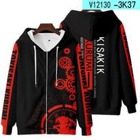 Japonų Anime Date A Live Mergina Tokisaki Kurumi Nightmare 3D Spausdintas Vyriškas Džemperis Su Gobtuvu Hoodies Harajuku Laisvalaikio Vyriški Drabužiai S black