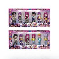 Hot Anime Polyvinyl Chloride Character Collection Desktop Trinkets Kids Latest Year Festive Present Designed For Boys plus Girls gray
