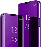 Veidrodinis Smart Protect dėklas Samsung S25 S26 Ultra S24 Plus S23 Plus S21 S20 FE S25 Edge Odinis Flip Stovas Telefono Dangtelis S21 Ultra