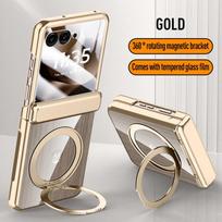Metalinis žiedas Laikiklis Magnetinis Skaidrus Grūdintas Stiklas Plėvelė Dėklas Motorola Razr 60 Ultra Moto Razr 60 50 Pavasario Vyris Dangtelis Motorola Razr 50
