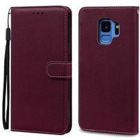 S9/S9 Plus dėklas Samsung Galaxy S9 dėklui G960F odinis piniginės atlenkiamas viršelis Samsung Galaxy S9+ S 9 Plus G965 Coque telefono dėklas For Samsung S9 Plus black