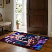 Floor Mat Soft Flannel Rug Non Slip Absorbent Mat for Bathroom Bedroom Home Decor Band K Katseye 80x120cm