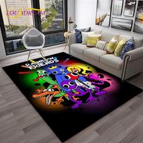 Žaidimo R-Rainbow Friends Animacinis Kilimas, Kilimas Namų Svetainei Miegamajam Sofai Durų Kilimėlis Dekoras, Vaikų Žaidimų Neslystantis Grindų Kilimėlis Dovana 40x60cm(15x23in) white