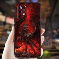 Legendinis Drakono dėklas Samsung Galaxy A26 A54 A14 A36 A16 A33 A56 A15 A55 A53 A35 A22 A32 A52 A34 A05 A06 Samsung A23 brown
