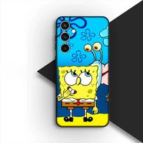 Dėklas Samsung Galaxy S20 S22 S21 FE Ultra Plus A07 A17 A15 A16 A25 A57 A37 Telefonui Minkštas dėklas S-SpongeBobs S-SquarePants Galaxy A25 5G blue