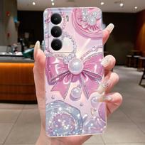 Skirta Realme 14x 5G dėklas Skaidrus TPU Madingas drugelio gėlės dangtelis Minkšti silikoniniai telefono dėklai Skirta Realme 14x Realme14x Bamperis Realme 14x 5G