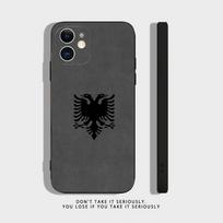 Albanijos vėliava Pasas Ilirų erelis Telefono dėklas iPhone 17 16,15,14,13,12,11,Pro,XS,Max,XR,Plus,Mini Silikoninis Atsparus smūgiams iPhone17PRO