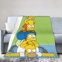 T- Simpsonai Šilti Minkšti Antklodės Mergaitėms Berniukams Pliušinis Mėtomasis Antklodė Naujovės Sofa Kėdė Flanelinis Patalynė Sofa Lova Dangalas 75cmx90cm