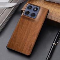 Skirta Motorola Moto Edge 60 70 50 Fusion Neo Pro Ultra dėklas Coque Unikalus stilingas dizainas Patvarus medžio rašto odinis dangtelis Funda Edge 50 Ultra geltona