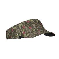 William Morris Print Sports Sunscreen Visor Hats Adjustable Lightweight Cooling Empty Top Visor Hat for Running Hiking Camping gray
