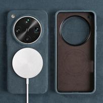 Pilnos apsaugos magnetinis dėklas, skirtas OPPO X9 Ultra X6 X7 x8pro, ALCANTARA dirbtinės odos Supercar Suede telefono dėklas Fur Leather&OPPO Find X8 gray