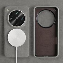 Pilnos apsaugos magnetinis dėklas, skirtas OPPO X9 Ultra X6 X7 x8pro, ALCANTARA dirbtinės odos Supercar Suede telefono dėklas Fur Leather&OPPO Find X7