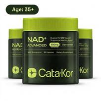 Cata-Kor 500mg - NAD+ papildas odos senėjimo palaikymui, energijai ir susikaupimui - 60 vnt. pack of 3