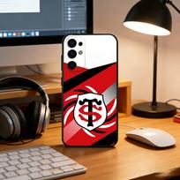 Stade Toulousain telefono dėklas Samsung S25, S24, S21, S22, S23, S30, Ultra, S20, Plus, Fe, minkšto silikono juodas dangtelis Samsung S225G white