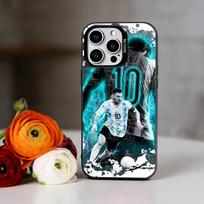 Lionelio Messi telefono dėklas iPhone 17,16,15,14,13,12,11 Plus,Pro Max,XS, Spalvingas SidabrinisTelefono dėklas Funda Dangtelis iPhone17 blue