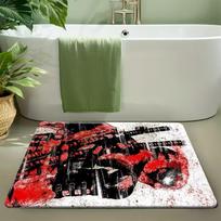 Set Marvel Spider-Man Kitchen Printed Floor Mat, Doormat Mat Set, Soft and, Extra Thick and Machine Washable, Suitable for Bat 40cm x 60cm black