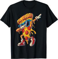 Dabbing Pizza Slice Fun Graphic for Food Lovers T-Shirt Mens Womens Tees Top unisex T-Shirt Mens Womens Tees Top XL brown