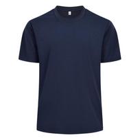 Lyocell T-shirt gram cool dvipusis trumpomis rankovėmis T-shirt vasarinis lengvas lauko vėjas apvalia kaklo iškirpte pagrindinis sluoksnis marškinėliai didmeninė prekyba L tamsiai mėlyna