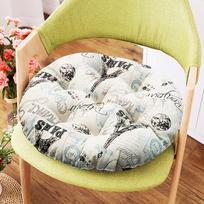 Apvalus Futon Tatami Grindų Pagalvėlė - Sustorinta, Nemokamas Pristatymas, Langų Nišos Audinys, Sėdynė su Atlošu 30x30cm beige