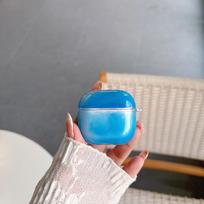 Šviečiantis skysto smėlio ausinių apsauginis dėklas AirPods 4 kartai, šviečiantis ausinių dėklas AirPods PRO/3 kartai Airpods pro2 gray