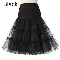 Lengvas ir kvėpuojantis apatinis sijonas kasdienėms tarnaitėms Black,M black