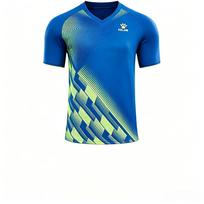 KELME greitai džiūstantis trumpomis rankovėmis marškinėlis vyrams ir moterims, vasaros drabužiai bėgimui ir futbolo treniruotėms, kvėpuojantis sportinis viršutinis drabužis L blue