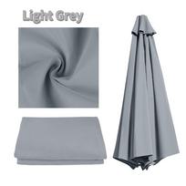Keičiamas skėčio viršus Sodo Lauko Stogo Markizės Skėčio Dangalas Apsauga Nuo Saulės Sodo Stogas Apsauga Nuo UV 2m/2.5m/2.7m/3m (Light Grey,6Ribs 2M) šviesiai pilka spalva