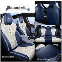 BYD Seal pilnos odos universali automobilio sėdynės užvalkalas - Keturių sezonų danga Seal Integrated Special Edition balta/mėlyna