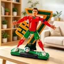 854 VNT CR7 Futbolo Superžvaigždė 3D Statybiniai Kubeliai Sporto Legenda Modelis PASIDARYK pats Surinkimas Namų Dekoras Gerbėjų Kolekcija Gimtadienio Dovana NO ORIGINAL BOX black
