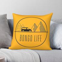 Bongo Life Square Pillowcase Polyester Linen Velvet Printed Zip Decor Room Cushion Cover 40X40CM yellow