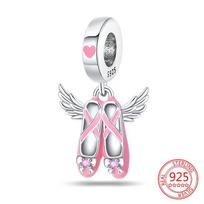 925 Silver Shining Roller Skates And List of Musical Symbols Charm Fit Bracelet Necklaces Women's Jewelry Gift white