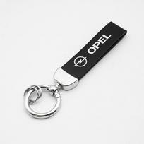Metalinis/Odinis Automobilio Raktų Pakabukas Ženklelis Emblema Opel Astra Grandland Corsa Mokka Frontera Insignia Zafira Raktų Pakabuko Žiedai Aksesuaras Us9 black