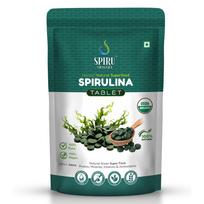 SPIRU SWASTHA Pure Spirulina Tablets (500mg) | 100% Organic Origin Superfood for Immunity, Energy & Hair Growth | High Protein Vegan Supplement |