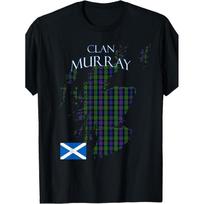 Murray Scottish Clan Tartan Scotland T-Shirt 5XL juoda