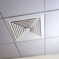 Tylus 600x600 lubinis ventiliatorius su 60x60 aliuminio spaustukais vonios vėdinimui Aluminum Clip Integrated Ceiling gray