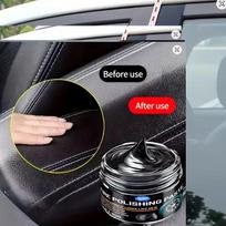 Juodo plastiko ir odos atnaujintojas, Automobilio interjero remonto pasta, Atkuria blizgesį, Lygina įbrėžimus, Skirta prietaisų skydeliams, durų panelėms, sėdynėms 50g
